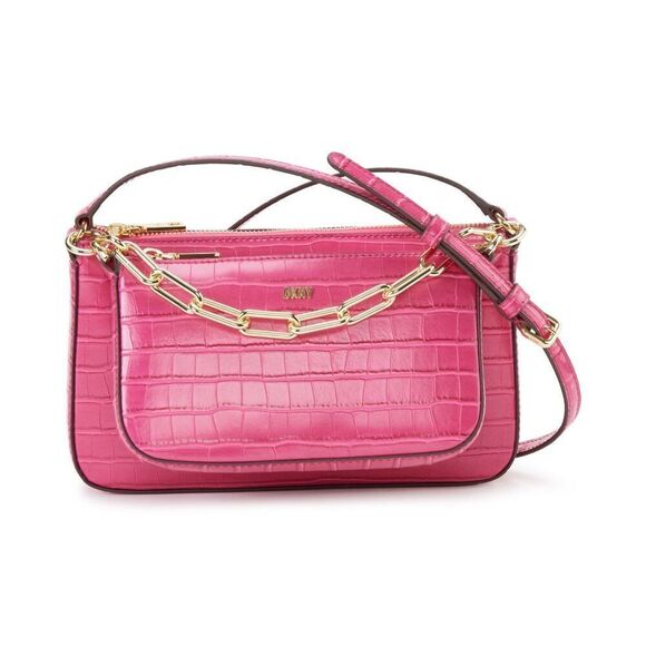 Dkny Lexi Double Crossbody Bag - Electic Pink - Picture 1 of 4